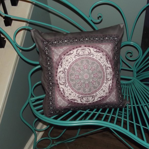 2 Piece Soft Mandala Design Accent Pillowcases - 20"x20" - Picture 1 of 5